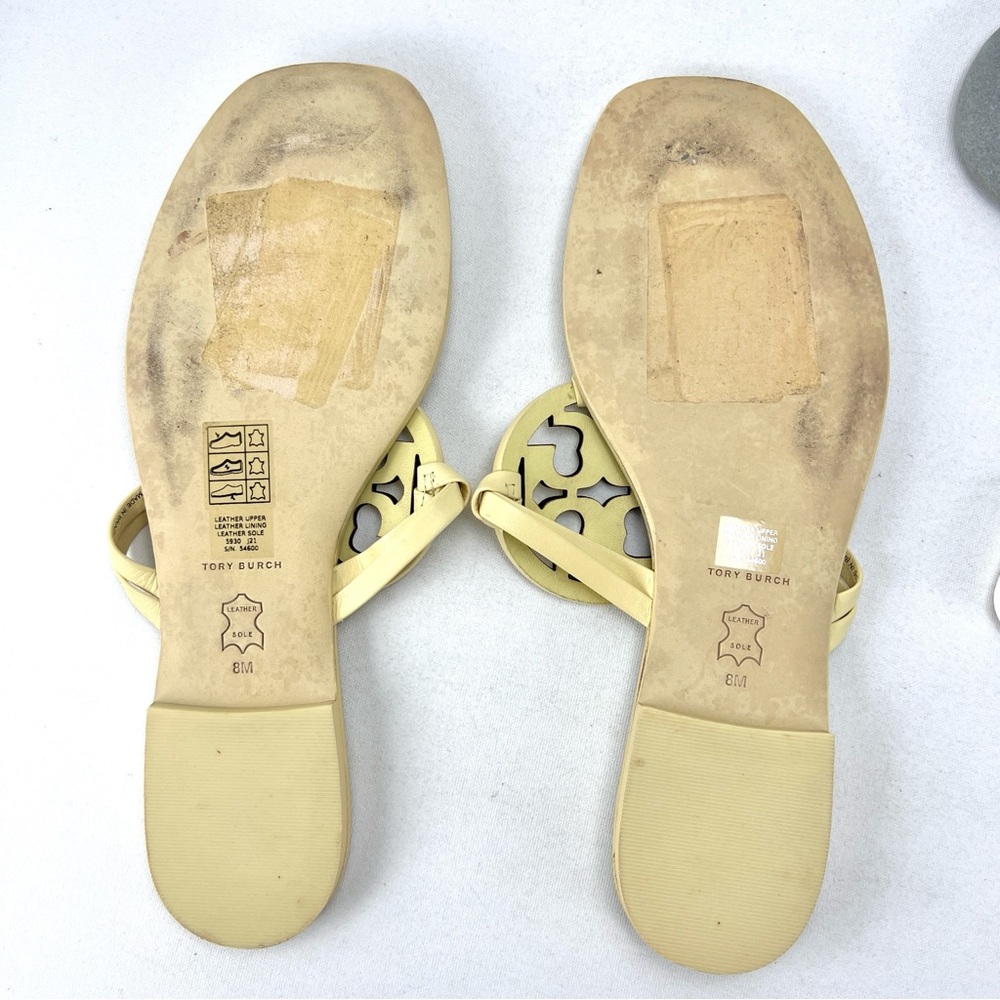 Tory Burch Miller Square-Toe Thong Sandals - Picture 8 of 12